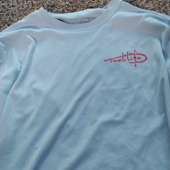 Reel Life Men's Fishing Wear Shirt Size Large - Picture 2 of 3